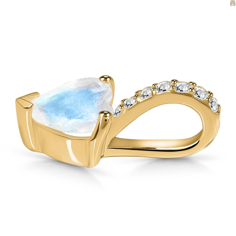 Moonstone & White Topaz Pendant RBM-RDP-540.