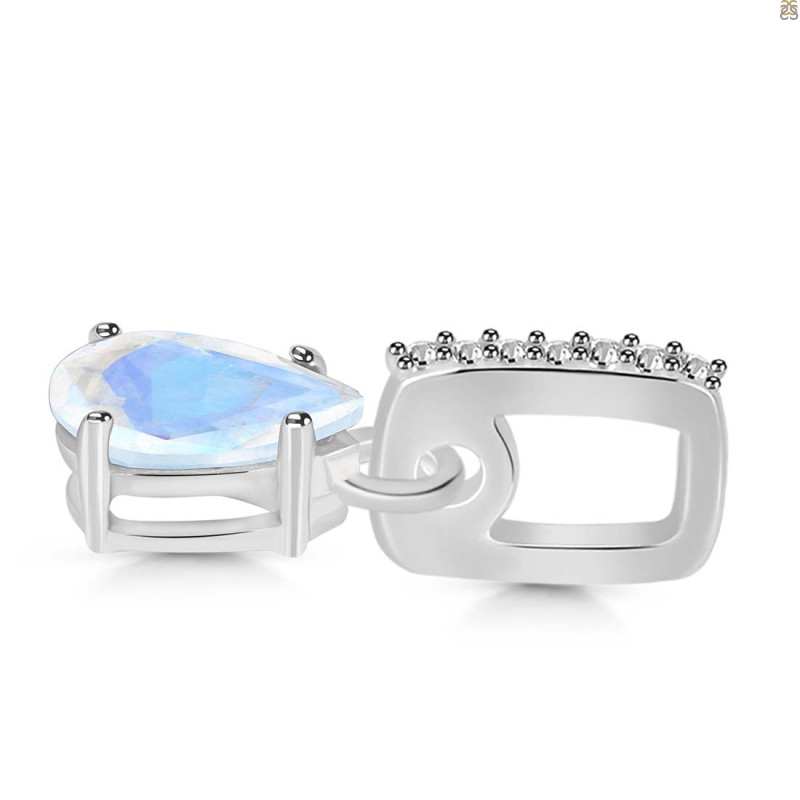 Moonstone & White Topaz Pendant