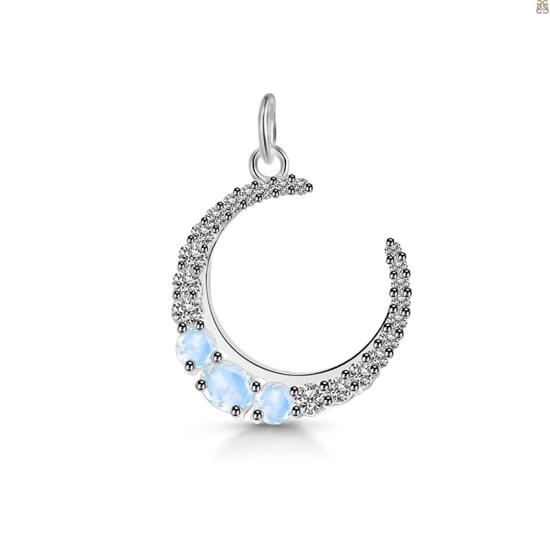 Moonstone & White Topaz Pendant RBM-RDP-728.