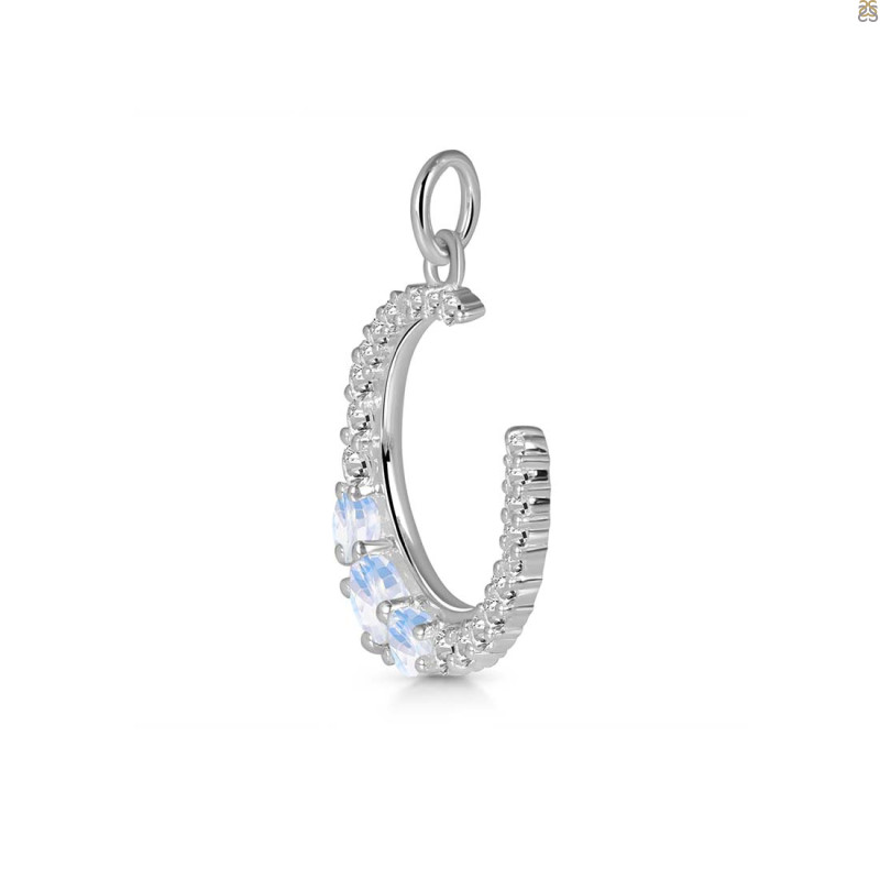 Moonstone & White Topaz Pendant