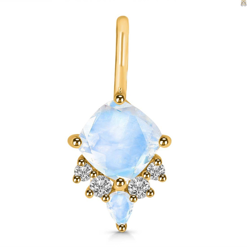 Moonstone & White Topaz Pendant RBM-RDP-729.