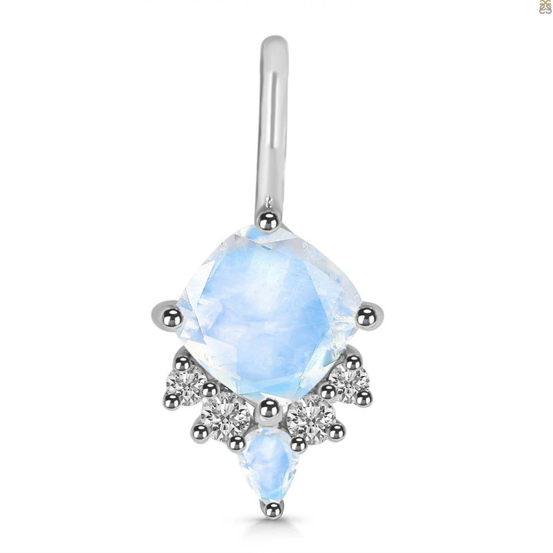 Moonstone & White Topaz Pendant RBM-RDP-729.