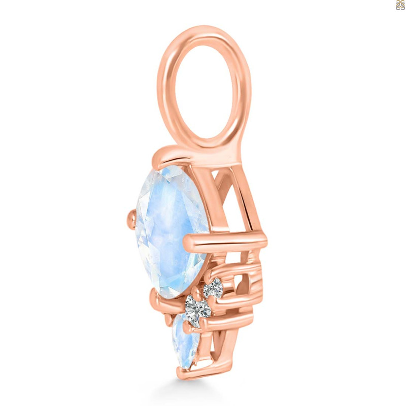 Moonstone & White Topaz Pendant RBM-RDP-729.