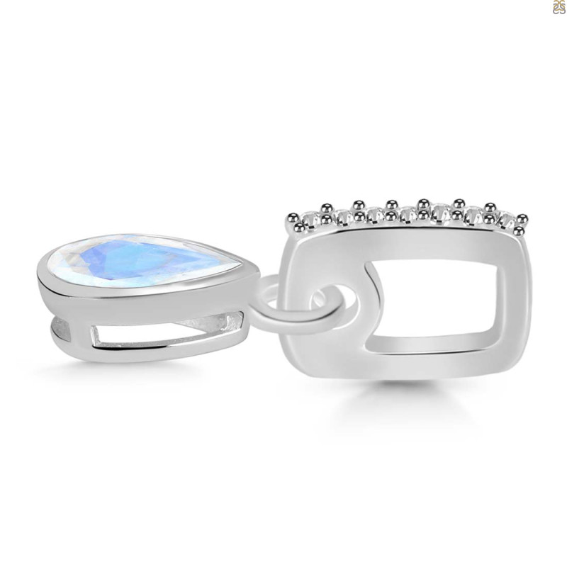 Moonstone & White Topaz Pendant