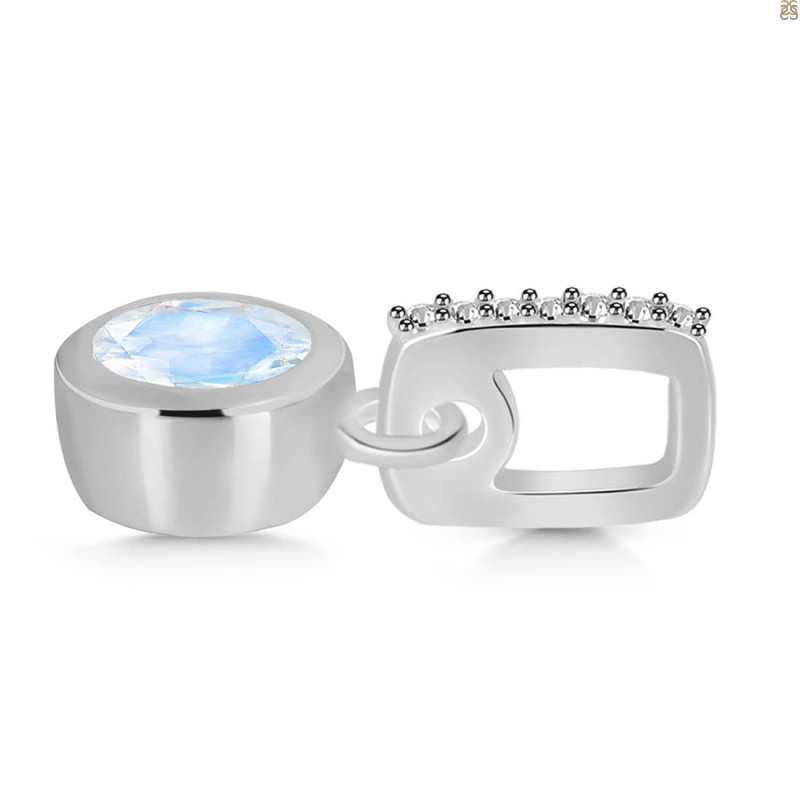 Moonstone & White Topaz Pendant