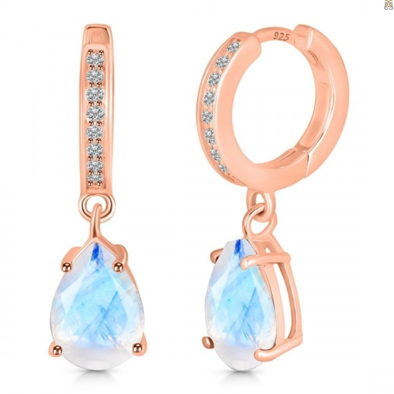 Moonstone & White Topaz Earring RBM-RDE-1223.