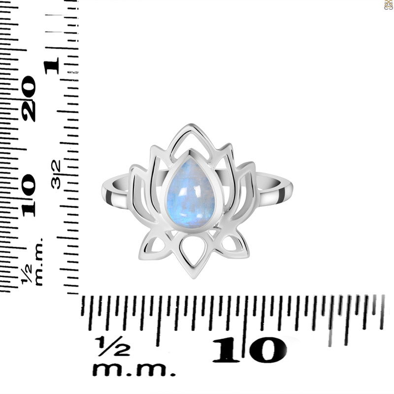 Moonstone Lotus Ring RBM-RDR-1369.