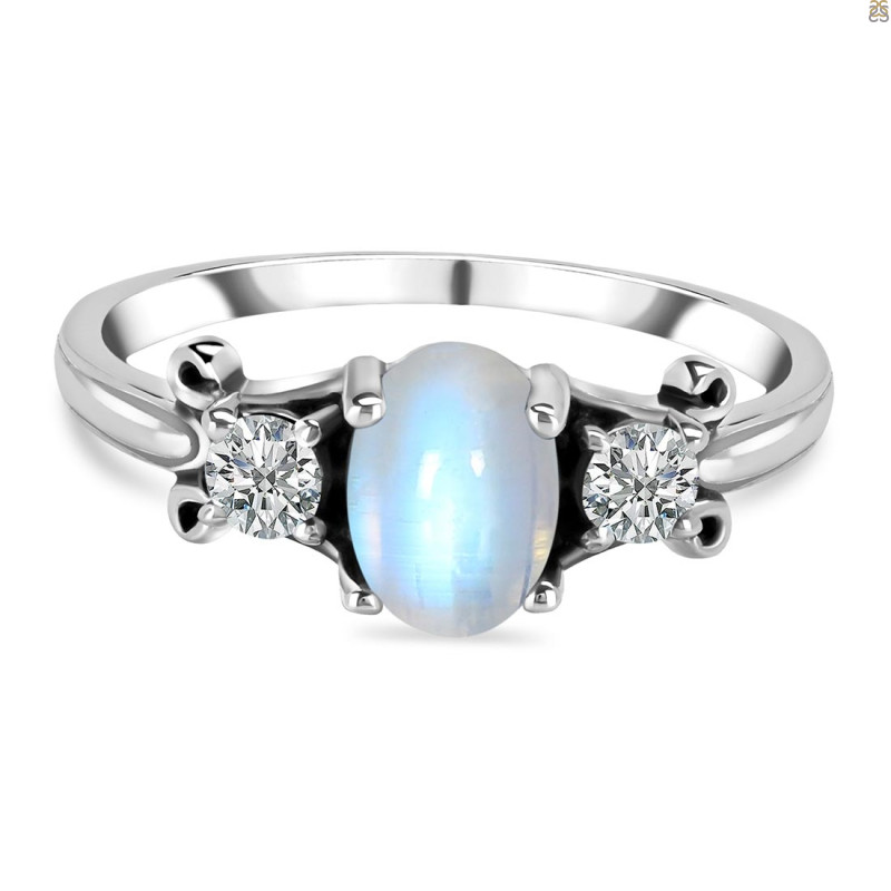Moonstone & White Topaz Ring RBM-RDR-1442.