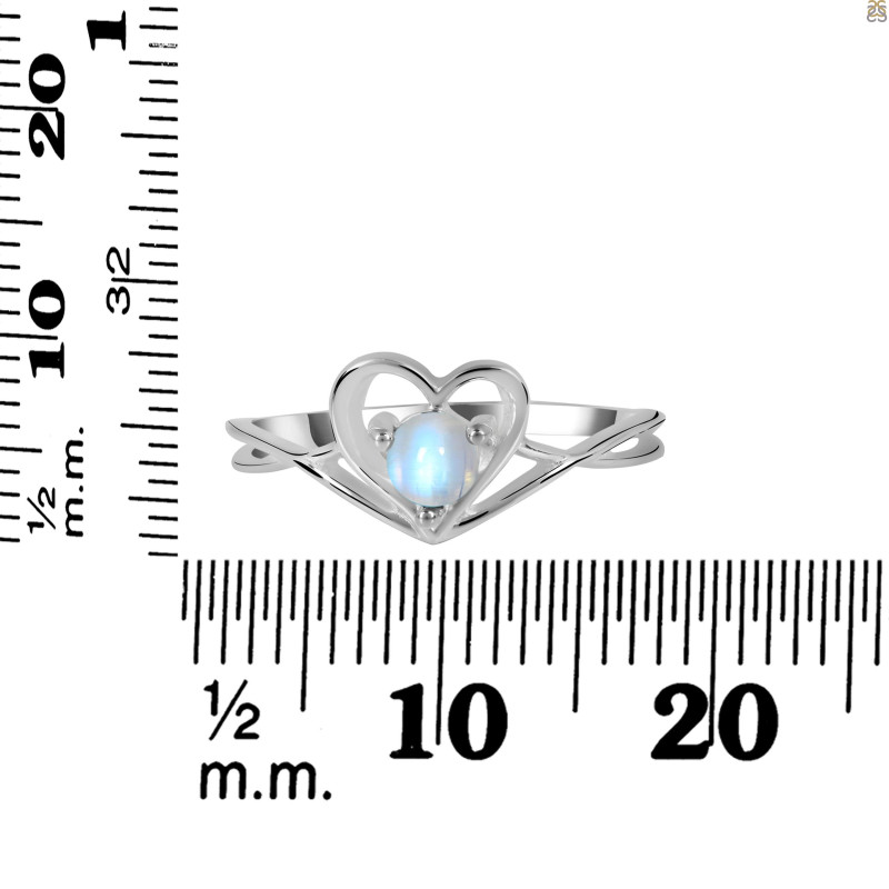 Moonstone Heart Ring RBM-RDR-1519.