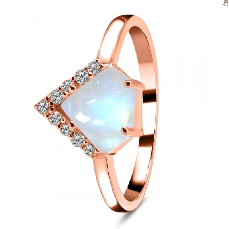 Moonstone & White Topaz Ring RBM-RDR-1631.