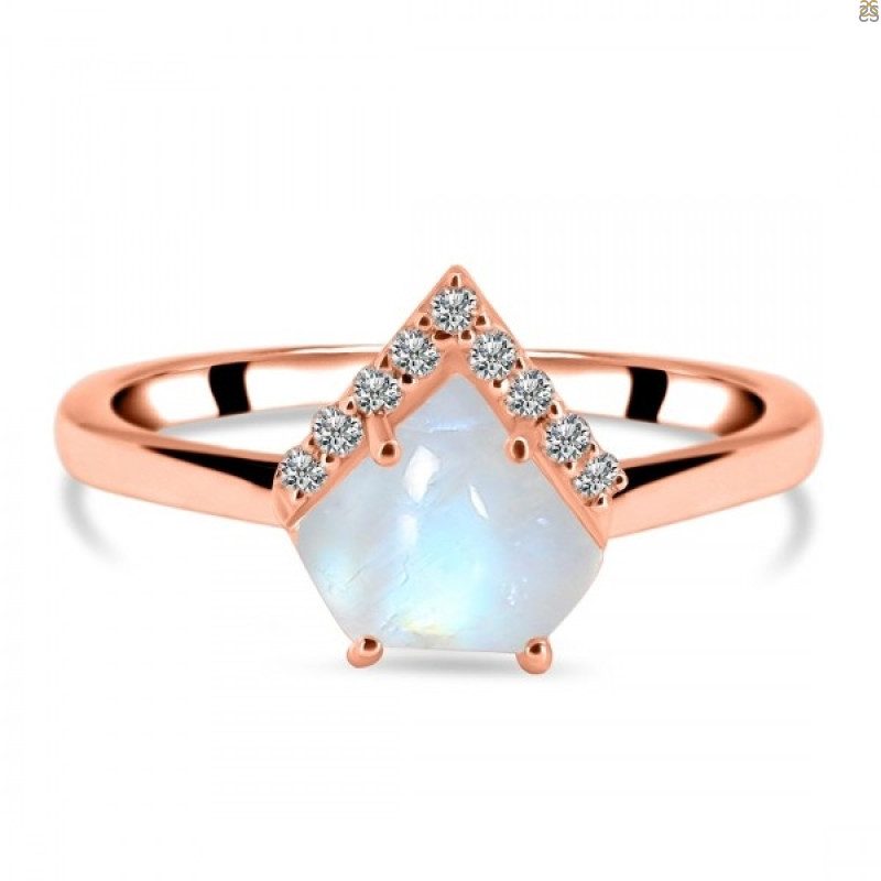 Moonstone & White Topaz Ring RBM-RDR-1631.