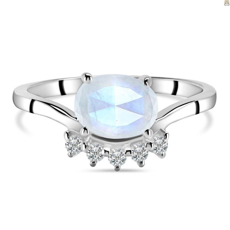 Moonstone & White Topaz Ring RBM-RDR-1681.