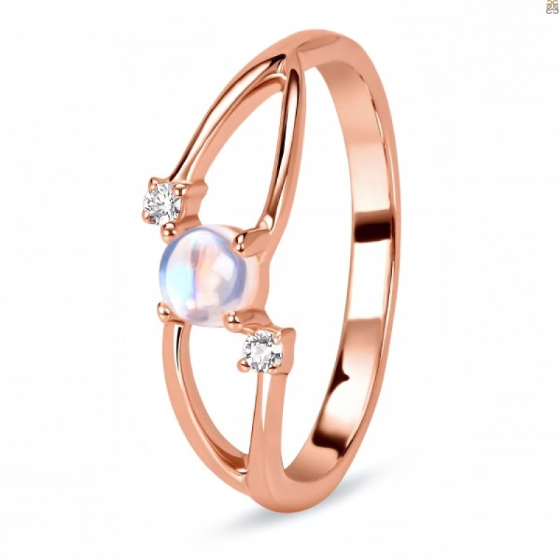 Moonstone & White Topaz Ring RBM-RDR-1712.