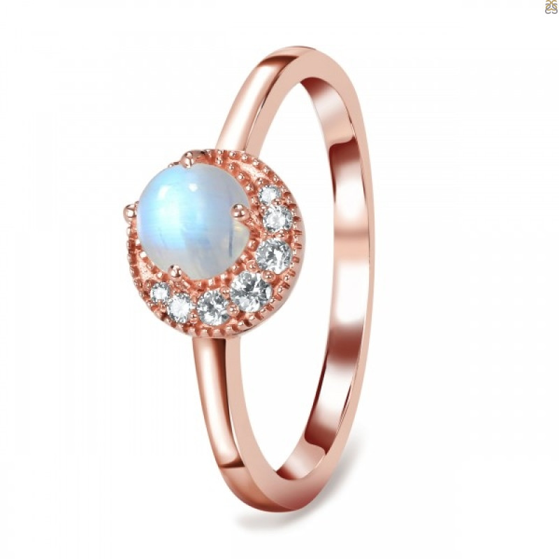 Moonstone & White Topaz Ring RBM-RDR-1746.
