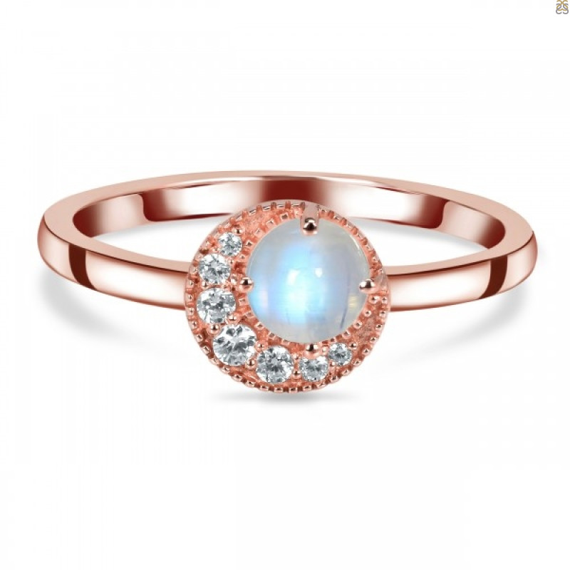 Moonstone & White Topaz Ring RBM-RDR-1746.
