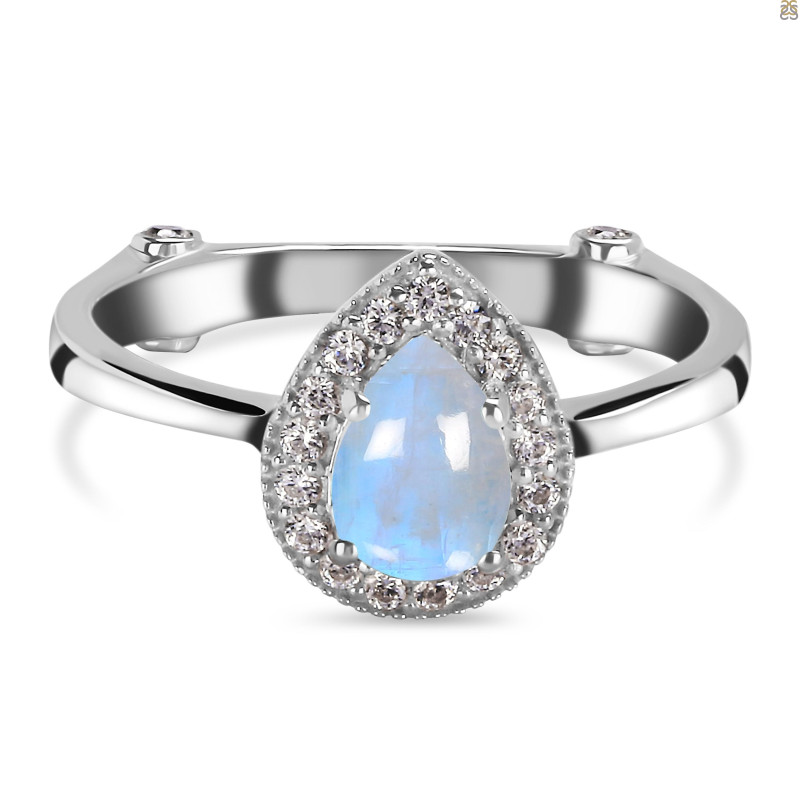 Moonstone & White Topaz Ring RBM-RDR-1804.