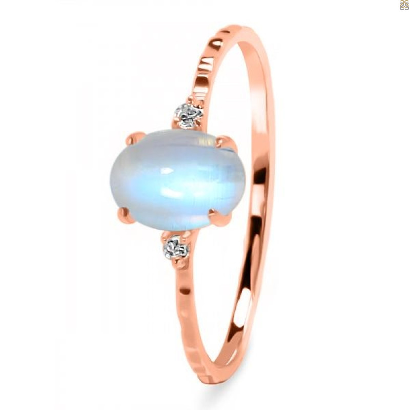 Moonstone & White Topaz Ring RBM-RDR-1938-A.