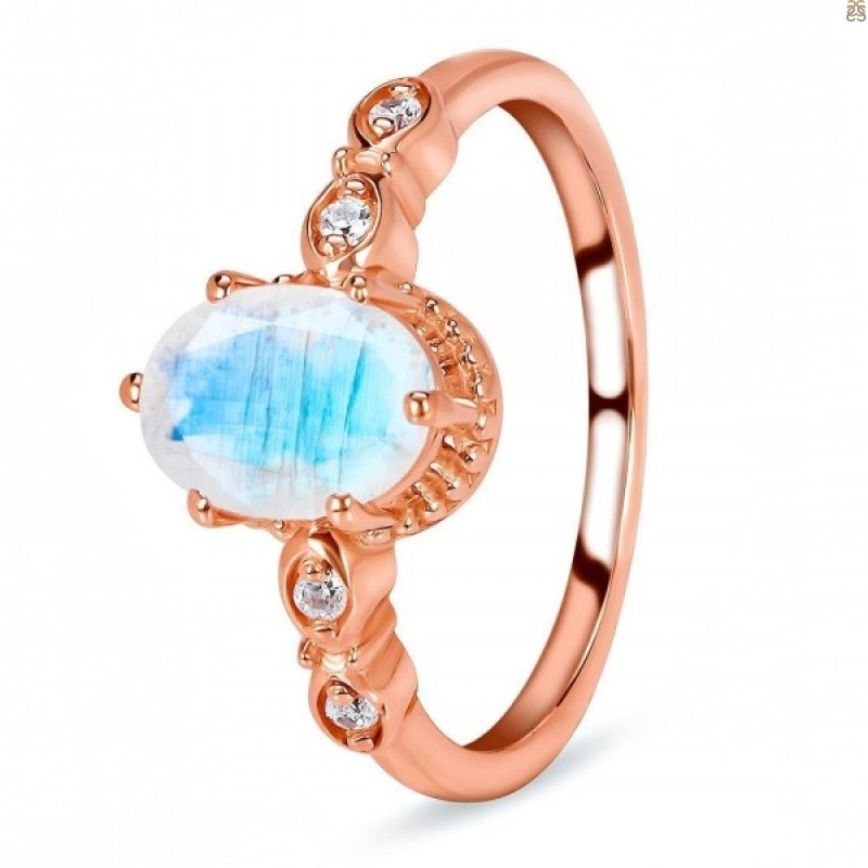 Moonstone & White Topaz Ring RBM-RDR-2182.