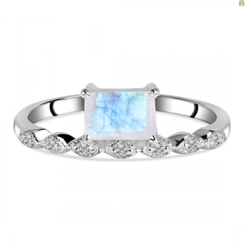 Moonstone & White Topaz Ring RBM-RDR-2199.