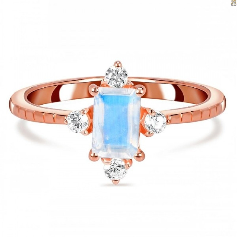 Moonstone & White Topaz Ring RBM-RDR-2210.