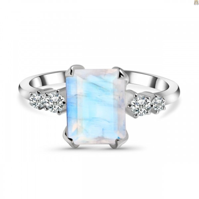 Moonstone & White Topaz Ring RBM-RDR-2215.