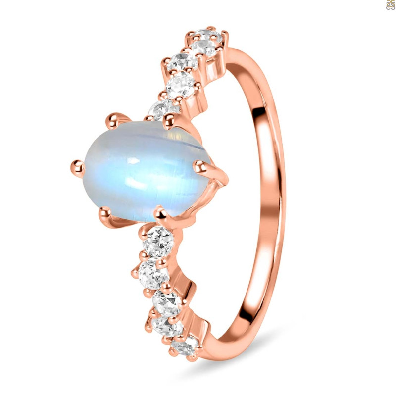 Moonstone & White Topaz Ring RBM-RDR-2241.