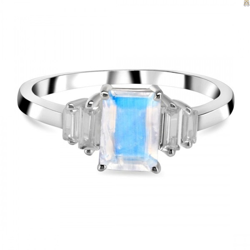 Moonstone & White Topaz Ring RBM-RDR-2249.