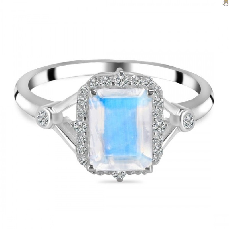 Moonstone & White Topaz Ring RBM-RDR-2252.