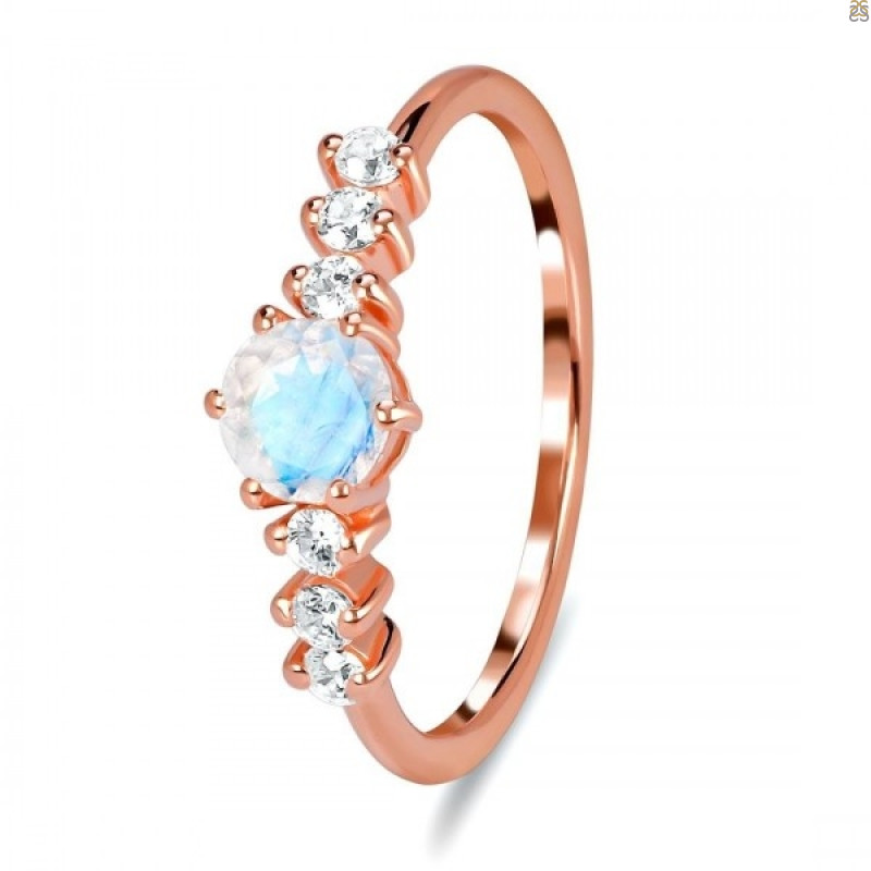 Moonstone & White Topaz Ring RBM-RDR-2259.