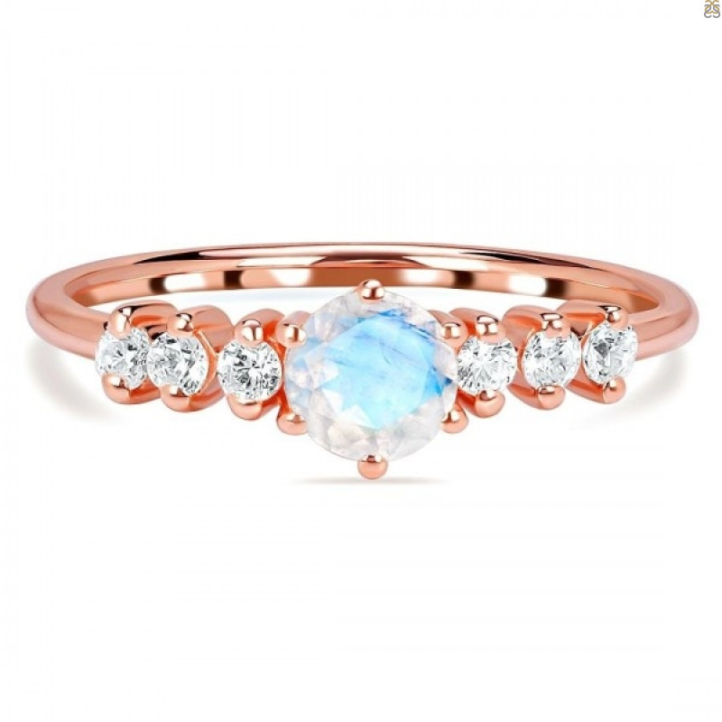 Moonstone & White Topaz Ring RBM-RDR-2259.