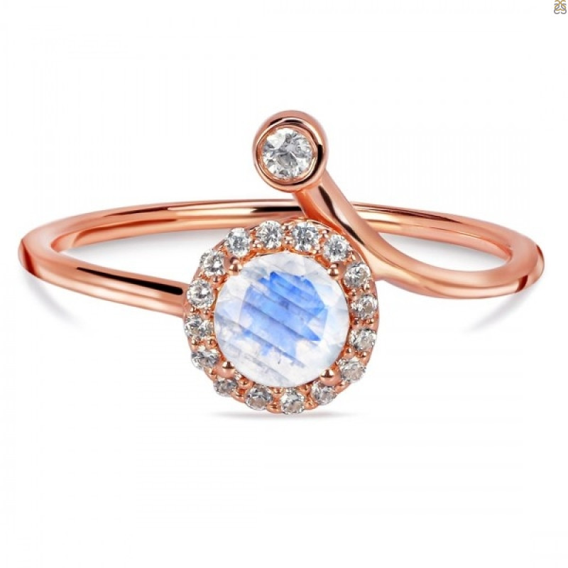 Moonstone & White Topaz Ring RBM-RDR-2261.