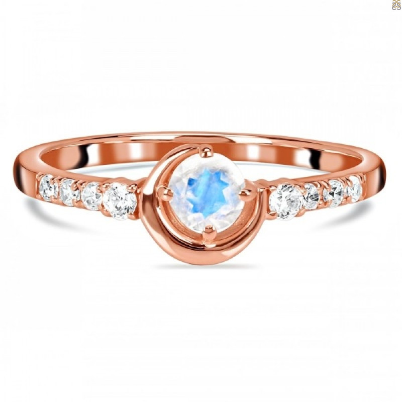 Moonstone & White Topaz Ring RBM-RDR-2292.