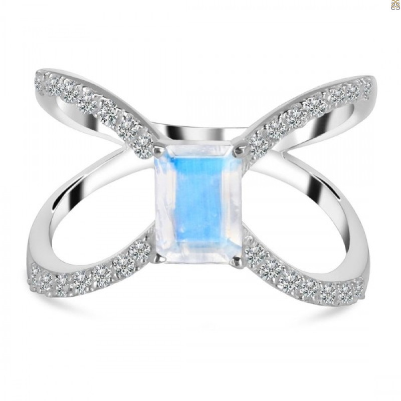 Moonstone & White Topaz Ring RBM-RDR-2293.
