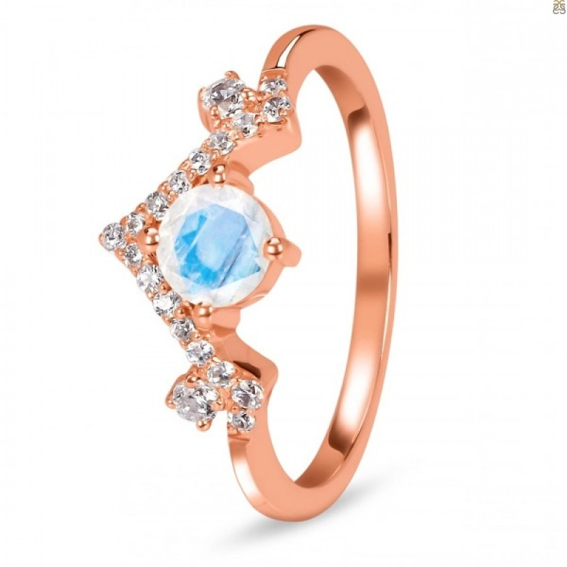 Moonstone & White Topaz Ring RBM-RDR-2296.