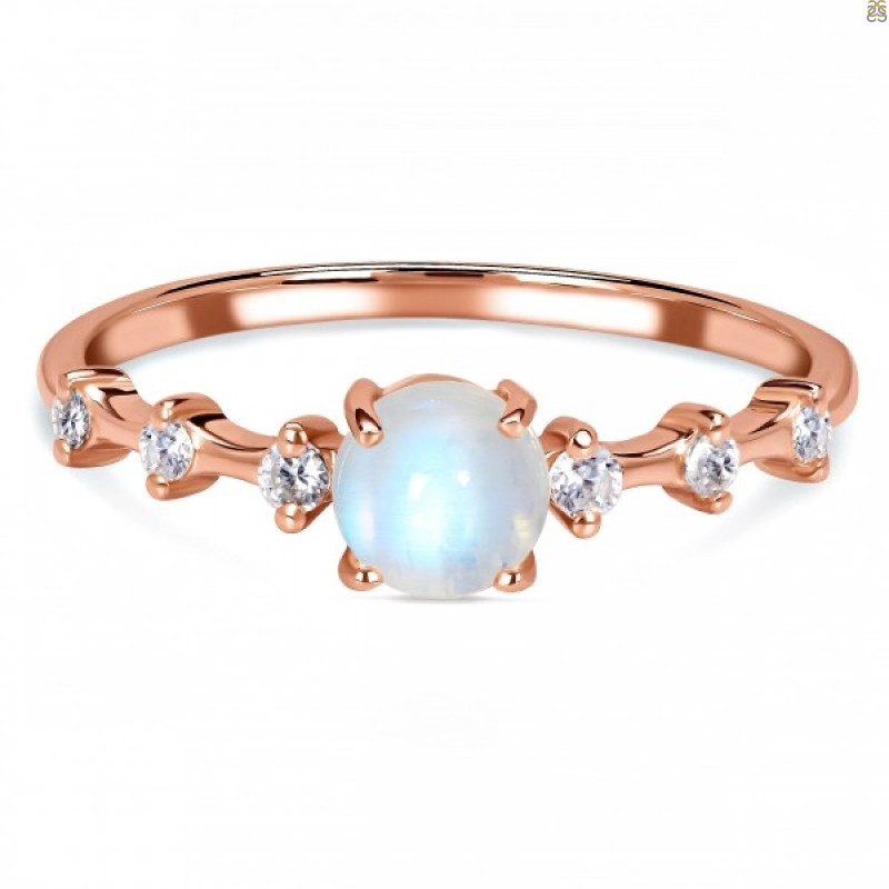 Moonstone & White Topaz Ring RBM-RDR-2300.