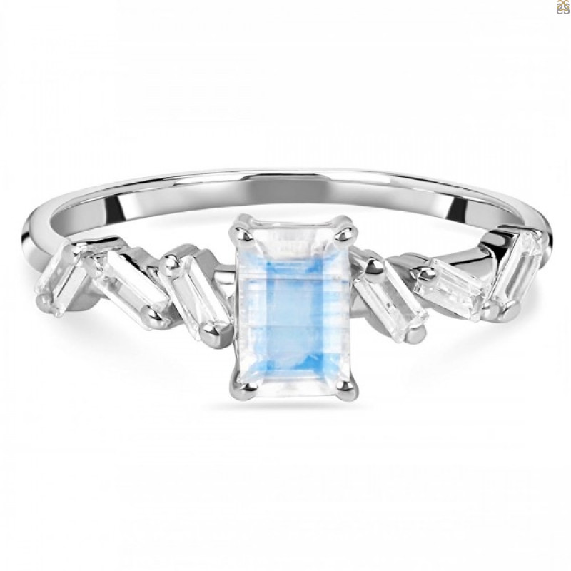 Moonstone & White Topaz Ring RBM-RDR-2306.