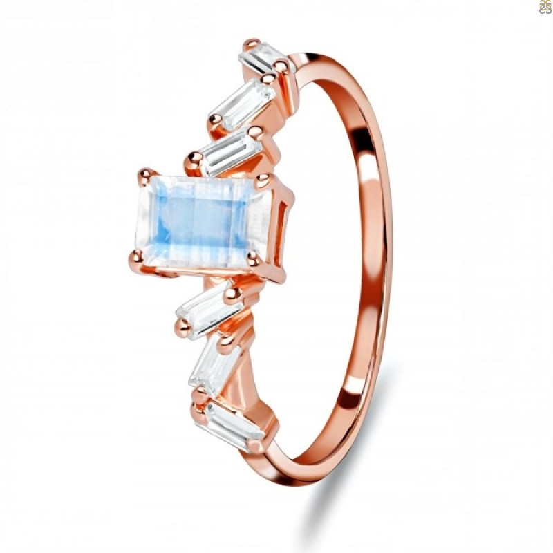 Moonstone & White Topaz Ring RBM-RDR-2306.