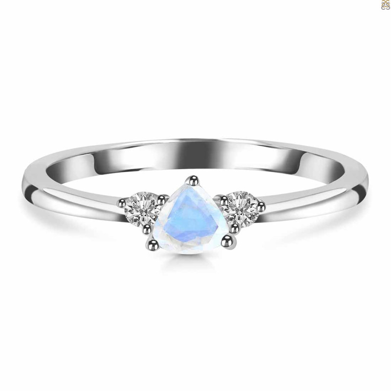 Moonstone & White Topaz Ring RBM-RDR-2543.
