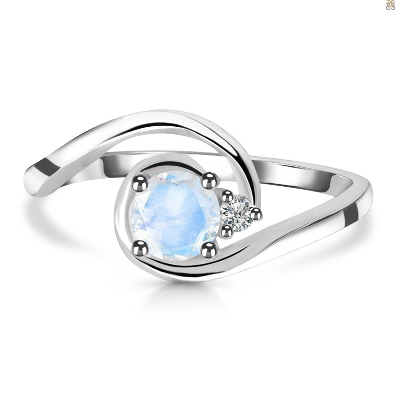 Moonstone & White Topaz Ring RBM-RDR-2622.