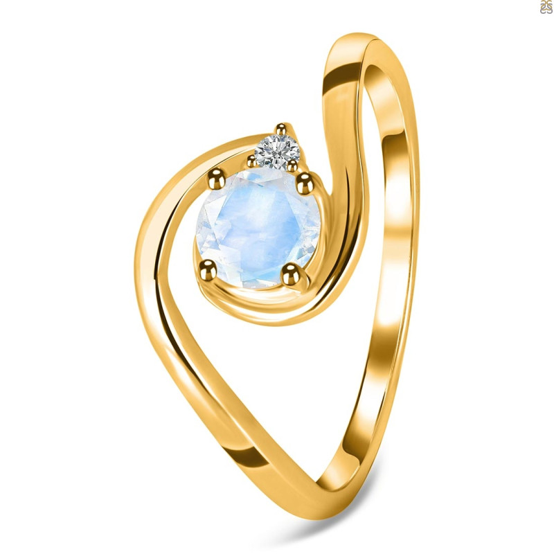 Moonstone & White Topaz Ring RBM-RDR-2622.