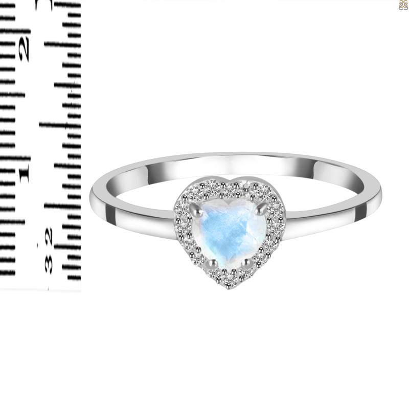 Moonstone & White Topaz Ring RBM-RDR-2750.