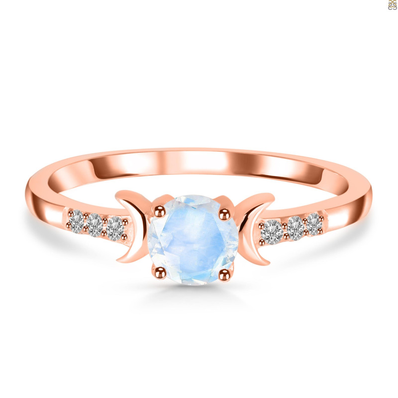 Moonstone & White Topaz Ring RBM-RDR-2845.