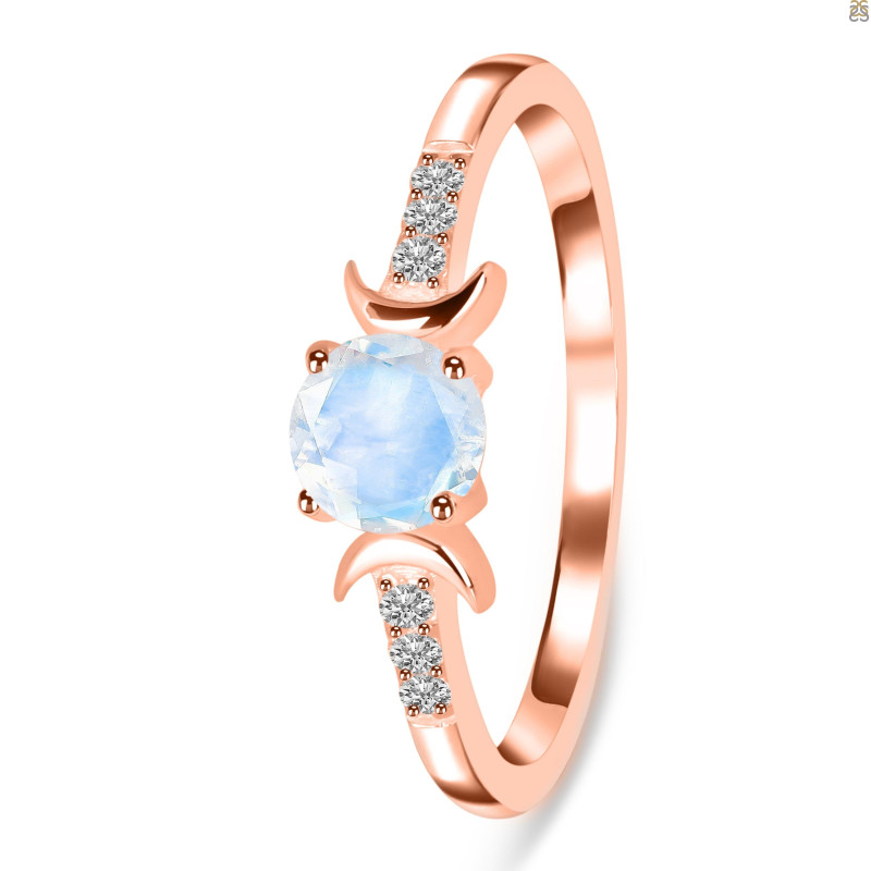 Moonstone & White Topaz Ring RBM-RDR-2845.