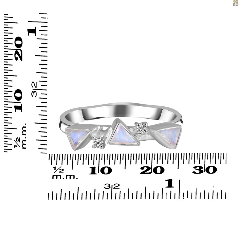 Moonstone & White Topaz Ring RBM-RDR-2851.