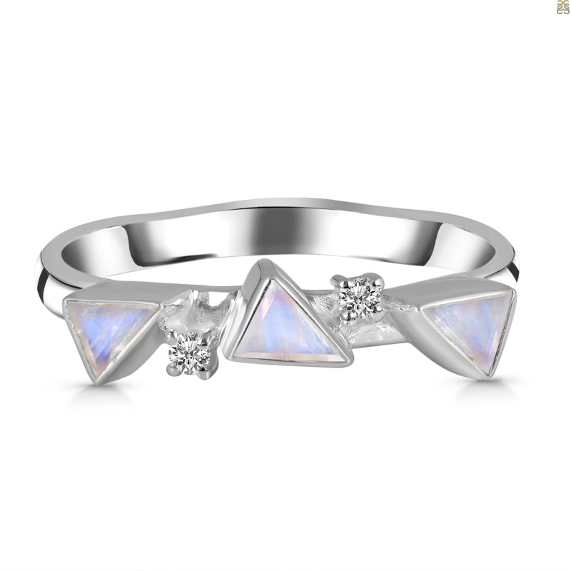 Moonstone & White Topaz Ring RBM-RDR-2851.