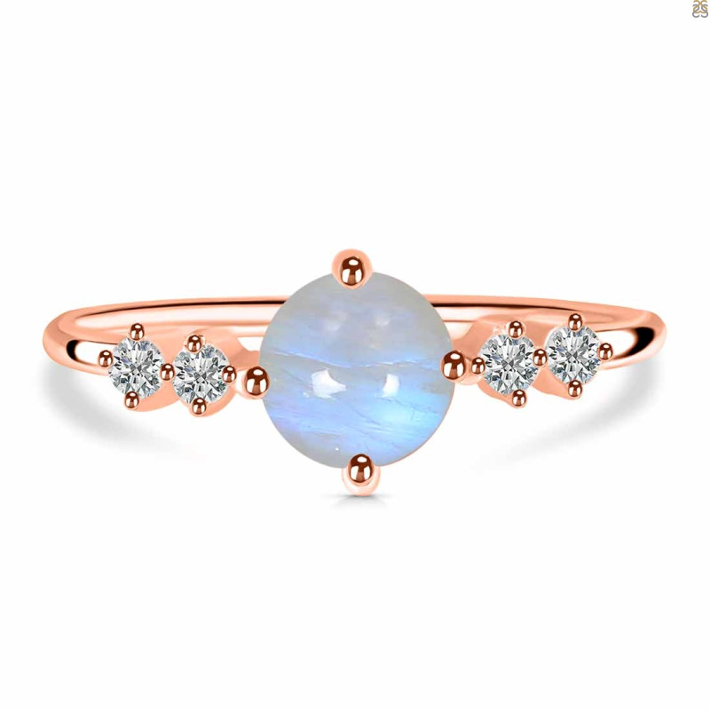 Moonstone & White Topaz Ring RBM-RDR-3166.
