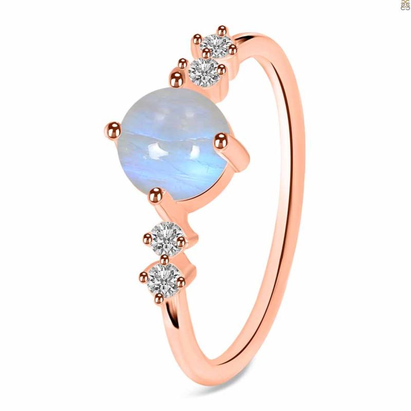 Moonstone & White Topaz Ring RBM-RDR-3166.