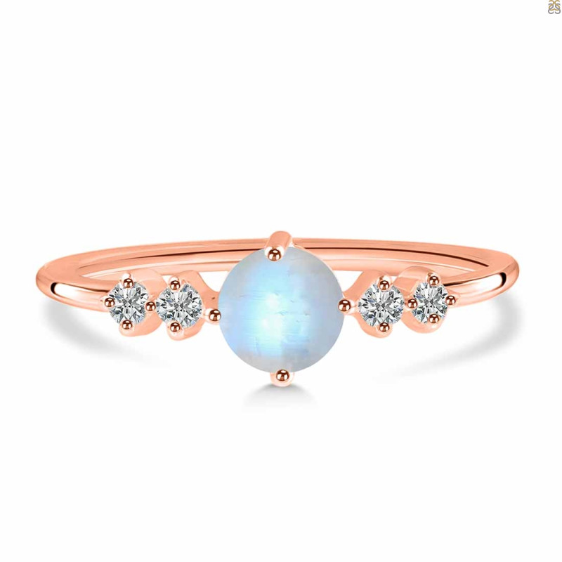 Moonstone & White Topaz Ring RBM-RDR-3167.