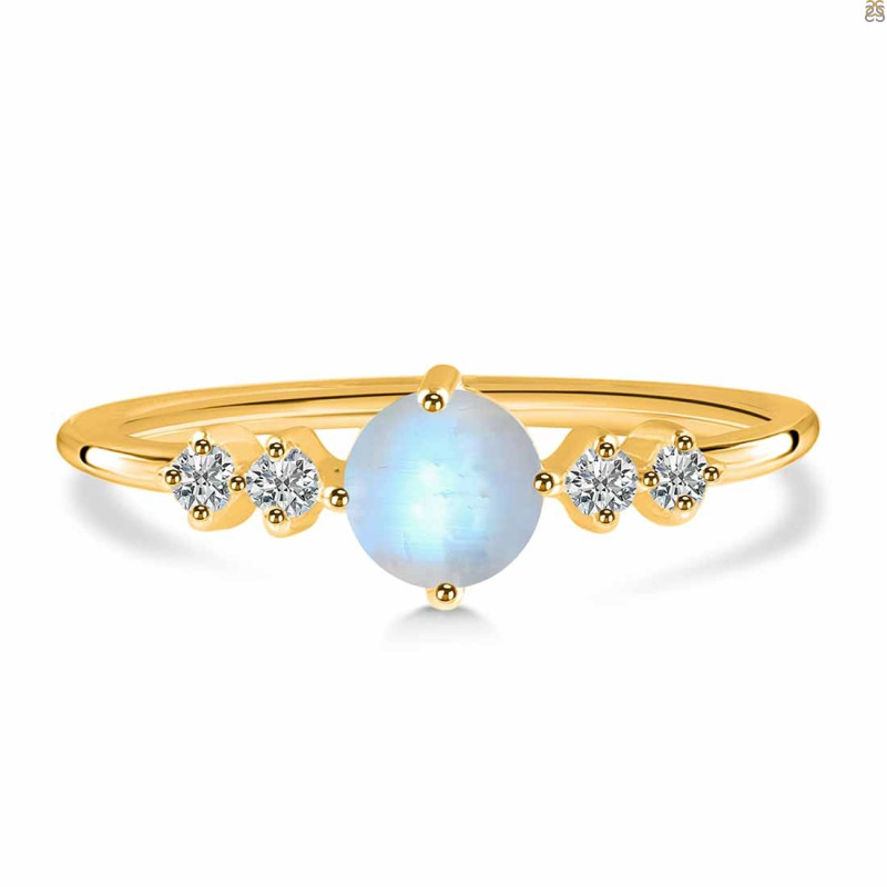 Moonstone & White Topaz Ring RBM-RDR-3167.