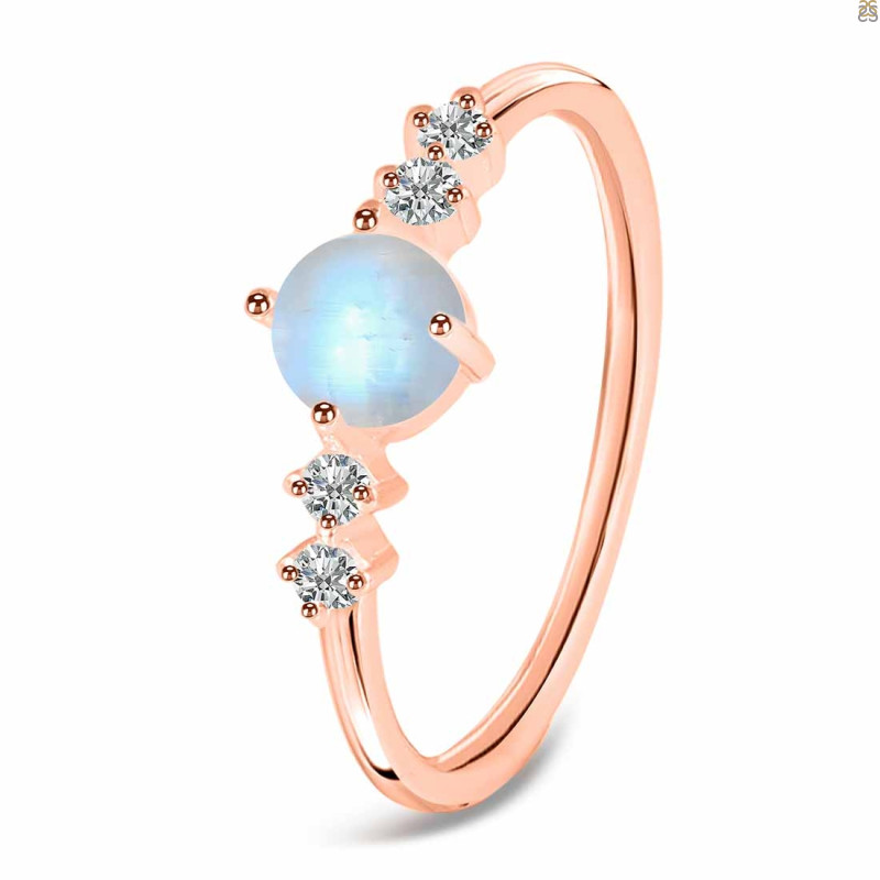 Moonstone & White Topaz Ring RBM-RDR-3167.